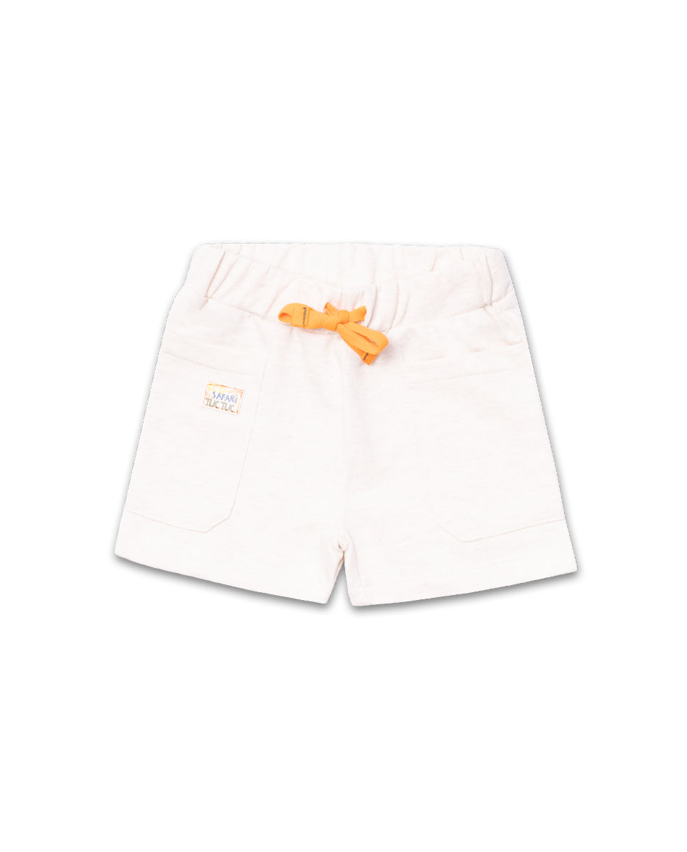 Tuc Tuc 701 Orange Short Sleeve T-Shirt & Beige Short Set