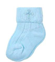 Blue Chirstening Socks