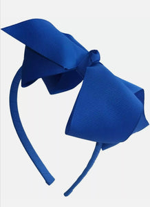 blue bow hairband