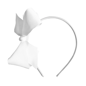 white bow hairband