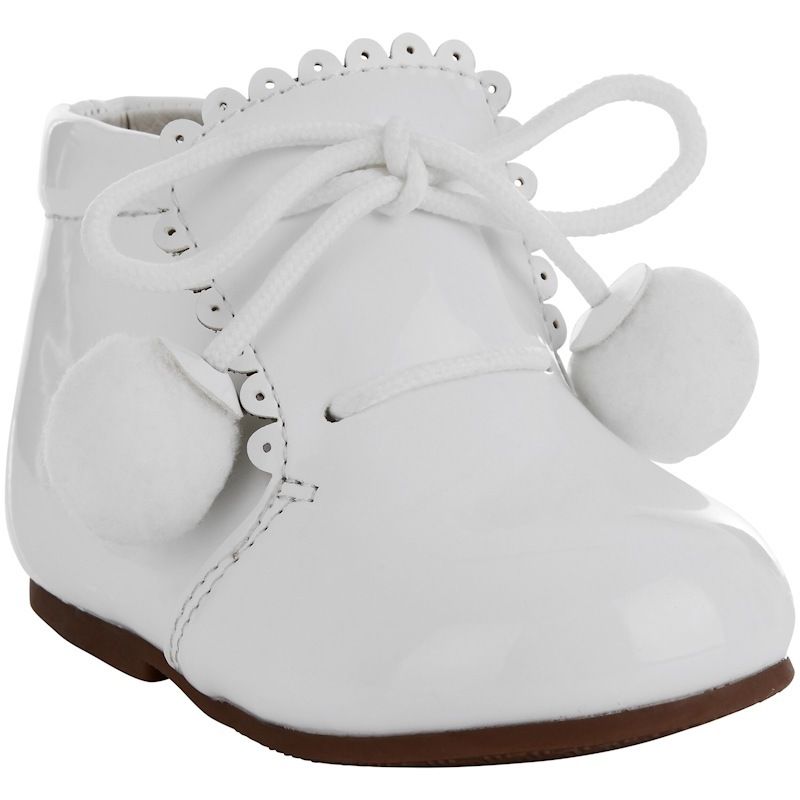 white pom pom boots